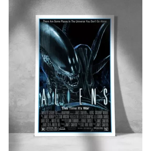 POSTER Sci-Fi Horror Poster, Alien Creature Design, Retro Wall Art for Home UNFRAMED, 8x12