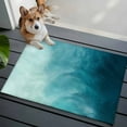thumbnail image 3 of Blue Teal Ombre Entryway Rug 2'x3'&nbsp; Non Slip Front Door Mats, Coastal Beach Modern Abstract Art Entrance Rugs Indoor Outdoor Carpet, Washable Floor Mats Small Area Rug for Bedroom Kitchen, 3 of 8