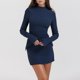 thumbnail image 4 of Vestido ajustado con bolsillo decorativo traje diario de retales ajustado para mujer chica picante, 4 of 9