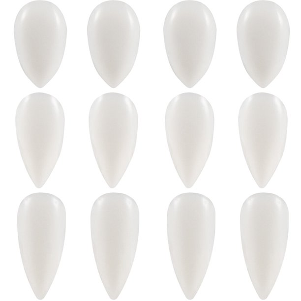 18pcs Cosplay Fangs Vampire Dientes de vampiros Halloween Dientes falsos Dientes de vampiros Suministros de mascarada de suministros
