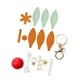 thumbnail image 2 of Kit de costura para llaveros DIY, colgante de globo aerostático, llavero de coche, colgante colorido Caqui y verde, 2 of 9