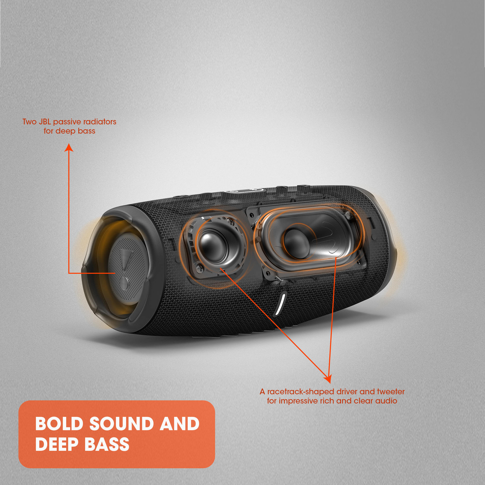 JBL Charge 5 Portable Waterproof Bluetooth Speaker Black photo 2