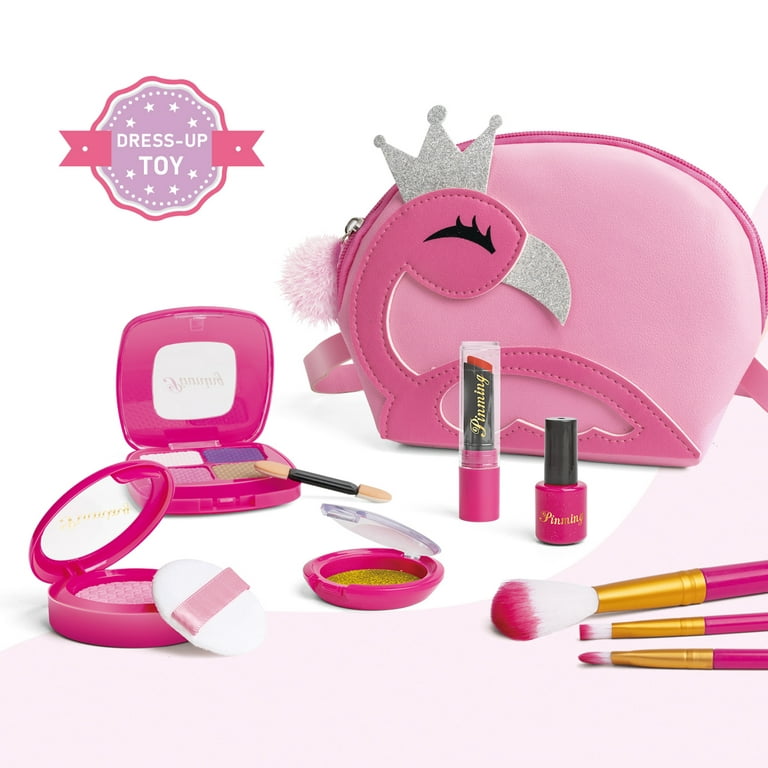 62 Pcs Kids Makeup Kit For Girl, Washable Play Makeup Toys Set For