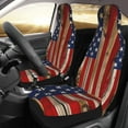 thumbnail image 3 of KAKALAD American Flag Painted On Wood 03 Car Seat Covers Set Vehicle Front Seats Protector 2 Pcs, 3 of 9