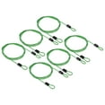 thumbnail image 1 of Uxcell Security Cable Coated Luggage Lock Wire Rope with Loop Clear Green 3.3ft, 1 of 5
