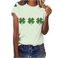 thumbnail image 5 of Ruimatai Women's Casual St. Patrick's Day Graphic T-Shirt, Short Sleeve Crew Neck Comfortable Loose Fit Top for Everyday Wear, 5 of 7
