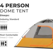CORE 8'x 7' 4 Person Dome Backpacking Camping Tent, 10 lbs