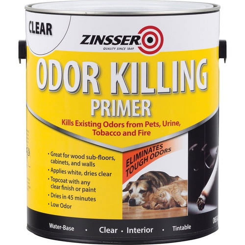 Rust-Oleum Odor Killing Primer Liquid - 128 fl oz (4 quart) - 1 Each - White