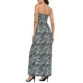 thumbnail image 4 of HDE Women's Strapless Maxi Dress Bohemian Sundress Zebra 4X, 4 of 6