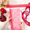 thumbnail image 3 of 20 Sheets Flower Wrapping Paper 22.4 x 22.4In Wedding Bouquet Packaging Waterproof Wrap Paper Plastic Bouquets Wrapper DIY Crafts Strawberry Patterns Birthday Florist Decor Gifts Cerise Cerise, 3 of 9