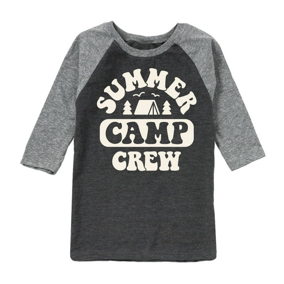 Instant Message - Summer Camp Crew - Toddler & Youth Raglan Graphic T-Shirt