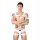 thumbnail image 3 of Mallas súper sexys para hombre, ropa interior con tiras tipo tanga, chaleco camisola llamativo con traje ajustado con músculos en el pecho, 3 of 5