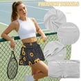 thumbnail image 6 of Xoenoiee Sunflower Leopard Print Women's Tennis Skirts High Waisted Tummy Control Pleated Athletic Golf Skorts Skirts for Running with 2 Pockets, XL, 6 of 6