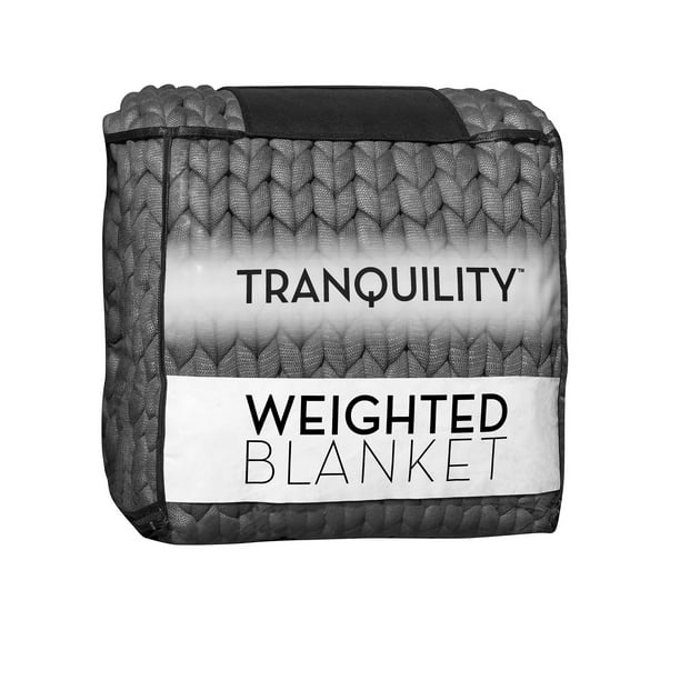 Tranquility Knitted Weighted Blanket, 12lb, 48" x 72", Grey - Walmart