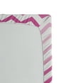 thumbnail image 2 of Pale Pink Fitted Sheet, Chevron Zigzag Pattern Twisted Parallel Lines in Vibrant Tones Graphic, Soft Decorative Fabric Bedding, Twin Size, Magenta White, by Ambesonne, 2 of 2