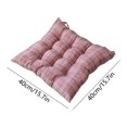 thumbnail image 3 of Plaid Thickened Chair Cushion, Washable Checkered Seat Pad for Dining Chair, Kitchen, Home Office, Bench and Everyday Indoor Seating, 3 of 6