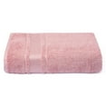 thumbnail image 2 of Melissa Linen, Bath Sheet, Cotton Large Towel for Bathroom, Extra Absorbent, Soft, Dusty Pink, 2 of 9