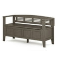 thumbnail image 6 of Simpli Home Adams Entryway Storage Bench in Farmhouse Grey, 6 of 11