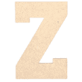 thumbnail image 1 of Krafty Supply - 12" Tall MDF Letter Z | 1/8" Thick |Collegiate|Wooden Letter|Craft Alphabet Initials, 1 of 4