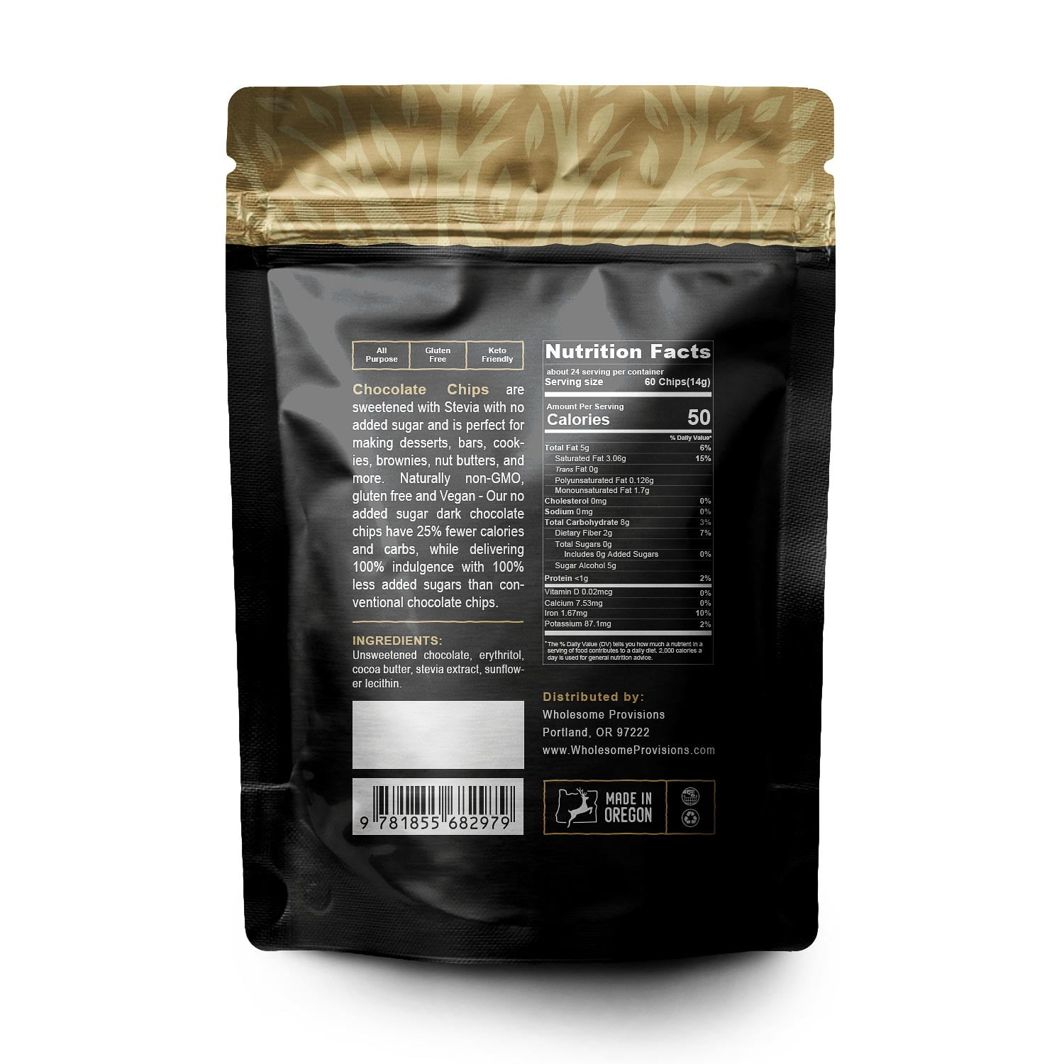 Sugar Free Chocolate Chips Stevia Sweetened 12 Oz Value Size Sugar Free Chocolate Chips Stevia