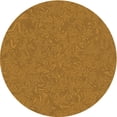 thumbnail image 1 of Ahgly Company Machine Washable Indoor Round Transitional Dark Bisque Brown Area Rugs, 6' Round, 1 of 7