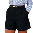 thumbnail image 5 of MYAOYINo Boundaries Womens High Waisted Pleated Shorts Summer Casual Dressy, 5 of 5