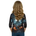 thumbnail image 6 of Grblisyd 3/4 Sleeve Shirt for Girls Boys Casual Basic Tees Fall Winter Halloween Crew Neck Tops Blouse 7-8 Years, 6 of 6