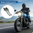 thumbnail image 2 of Unique Bargains Short Brake Clutch Levers for Honda CBF600/SA 2010-2013 Adjustable Motorcycle Handlebar Brake Lever Aluminum Alloy Titanium Tone 1 Pair, 2 of 7