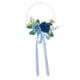 thumbnail image 4 of Corona de aro floral, corona floral artificial, corona de San Valentín para puerta, bricolaje, verano Azul, 4 of 9