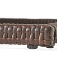thumbnail image 3 of GDF Studio Forrest Outdoor Wicker C-Shaped Side Table, Multibrown, Set of 2, 3 of 7