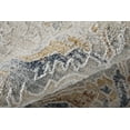 thumbnail image 5 of Feizy Pasha Transitional Medallion, Ivory/Taupe/Blue, 1'6" x 1'6" Swatch Stain Resistant Pet & Kid Friendly Bohemian & Eclectic Distressed Design Carpet for Living Dining Bed Room, 5 of 9