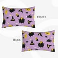 thumbnail image 2 of Goofa Cute Halloween Pattern Pillow Case – Plush & Soft Cushion Cover, Hypoallergenic Throw Pillow Case for Comfortable Sleep with Envelope Closure-20"x30", 2 of 6