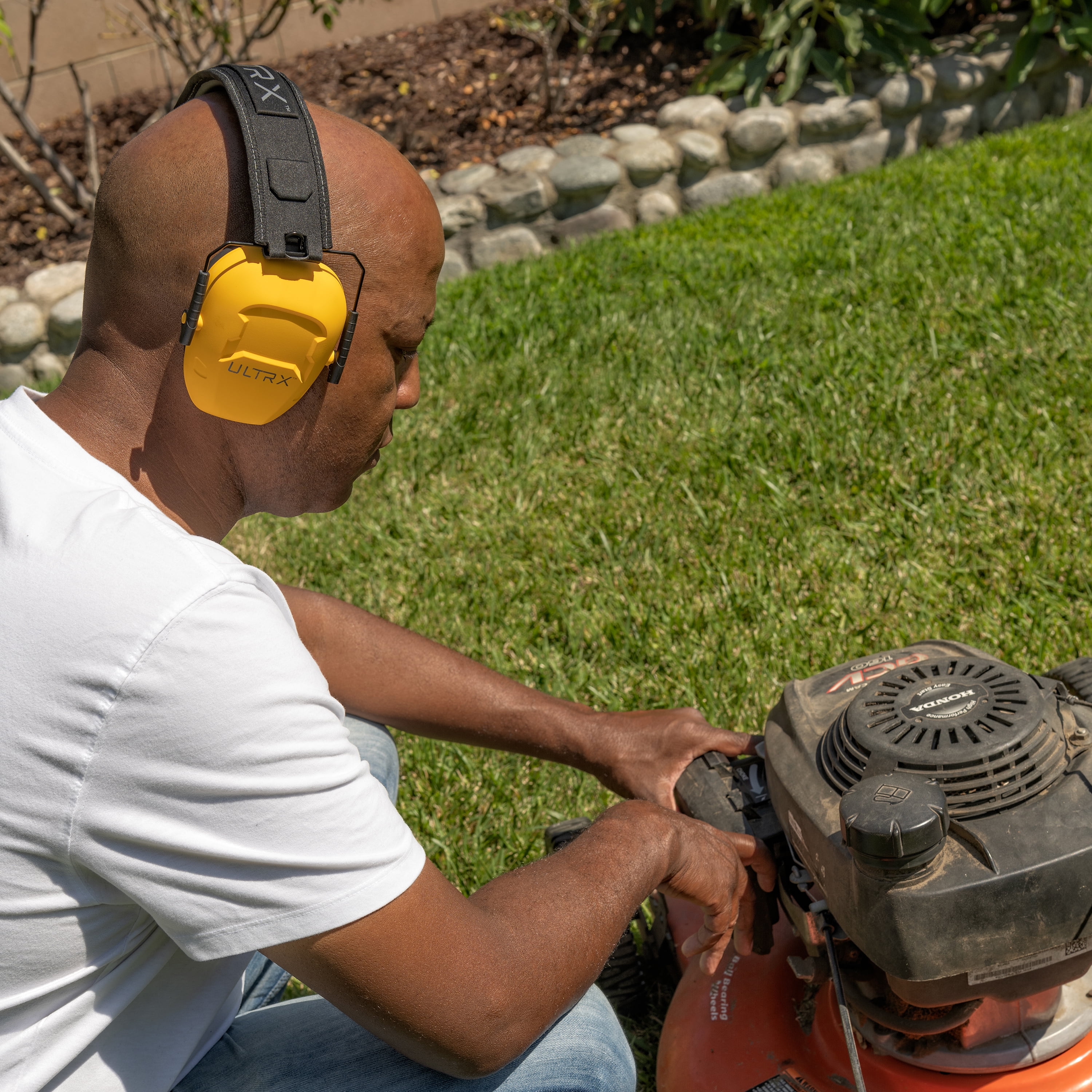 ULTRX™ Shield Passive Earmuff, Slim Fit, Adult, Interstate Yellow, NRR 23 Db, Model 4107