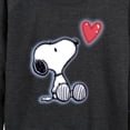 thumbnail image 3 of Peanuts - Snoopy Heart - Women's French Terry Long Sleeve Pullover, 3 of 6