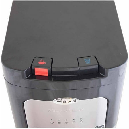 water whirlpool cooler dispenser bottom stainless steel indicator function load clean self led