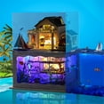 thumbnail image 4 of Hawaii Style Double-Story DIY Doll House With Dust-proof Cover, 4 of 8