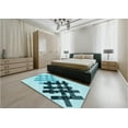 thumbnail image 5 of Ahgly Company Machine Washable Indoor Square Transitional Deep-Sea Green Area Rugs, 8' Square, 5 of 7