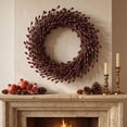 thumbnail image 5 of Artificial Berry Picks Faux Fall Berry Stems Flexible Wire Decoration Vase Centerpiece Wreath Farmhouse Mantel Thanksgiving Halloween Home Decor DIY Floral Arrangement Holiday Display, 5 of 6