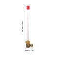 OULII Liquid Level Gauge 1/4 Thread Acrylic Metal Water Level Indicator ...