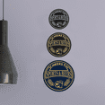 thumbnail image 4 of Signs ByLITA Circle Cheers to Sports and Beers ABS Plastic | Laser Engraved | Easy Installation | Elegant Design Sign (Brushed Silver) - Small, 4 of 6