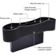 thumbnail image 4 of Car Seat Gap Storage Box Universal Car Storage Box PU Leather Cup Holder Organizer Black, 4 of 5