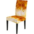 thumbnail image 3 of Fall Chair Covers for Dining Room Set of 4 Maple Leaves Autumn Spandex Stretch Dining Room Chair Cover Removable Washable Kitchen Parsons Chair Covers Seat Slipcovers, 3 of 6
