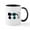 White/Black Inside, variant on CafePress - Snoopy Silhouette Mug - 11 oz Ceramic Mug - Novelty Coffee Tea Cup
