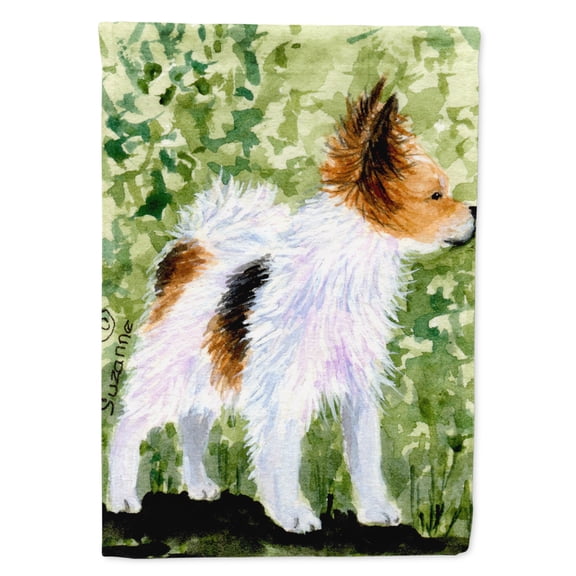 Caroline's Treasures SS8714-FLAG-PARENT Papillon Flag, , multicolor