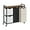 Rustic Brown + Black + Beige + Gray, variant on Laundry Sorter with 4 Section, 39 Gal. (147 L) Laundry Hamper with Wheels, Rolling Laundry Basket with Shelf, Pull-Out Detachable Bags, Side Pockets, Rustic Brown, Black and Beige
