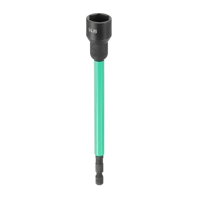 Broca para destornillador de tuerca Uxcell de 9/16" con enchufe de 1/4" y longitud de 6"