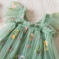 thumbnail image 4 of Robe Tutu pour Bébé Fille Princesse Sans Manches Papillon Tulle Robe d'Été pour Fête d'Anniversaire, 4 of 7