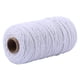 thumbnail image 3 of Cuerda de algodón hecha a mano, 3 mm de diámetro, de un solo color, tejidas para manualidades, cuerdas de 100 m, color blanco 1 rollo kenally HA5320-16B, 3 of 6