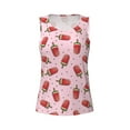 thumbnail image 4 of Gaeub Watermelon Ice Cream Women's Workout Tank Tops Lightweight Sleeveless Shirts for Women for Athletic Running Tennis Yoga - XX-Large, 4 of 9