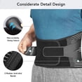 thumbnail image 2 of Back Braces For Lower Back Pain Relief With 6 Stays, Breathable Back Support Belt For Men/women For Work, 2 of 5